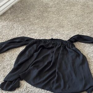 Black Off-Shoulder Blouse